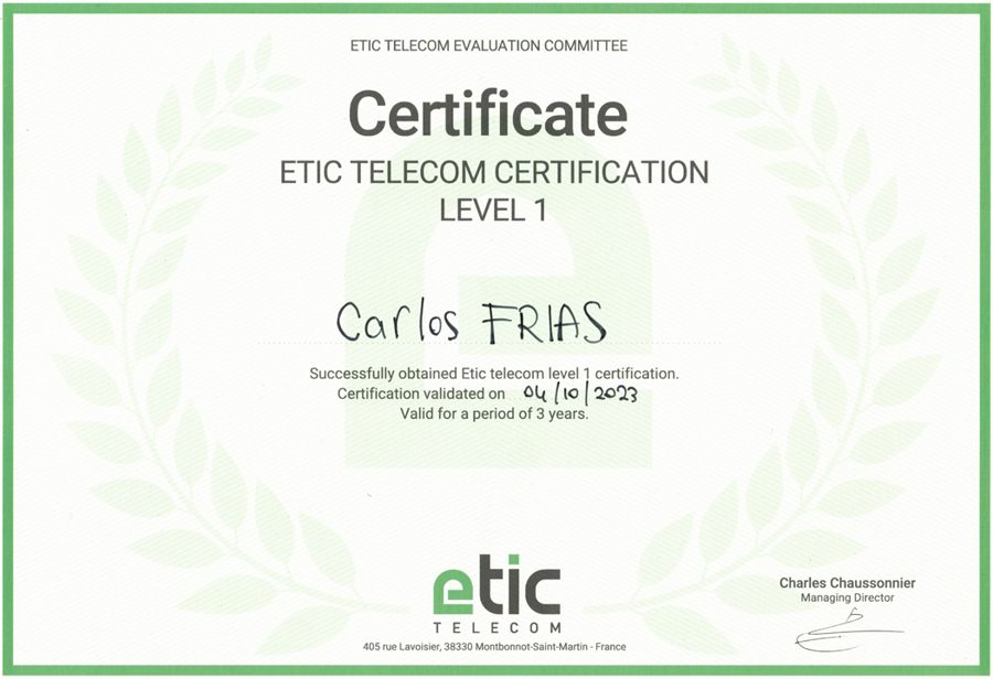 Certificación Nivel 1 — 2023