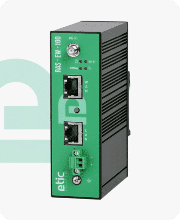 Router ETIC Telecom RAS-EW-100 de acceso remoto para telemantenimiento de máquinas